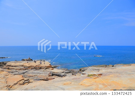 和歌山縣白濱町吉野熊野國立公園千疊敷 133472425