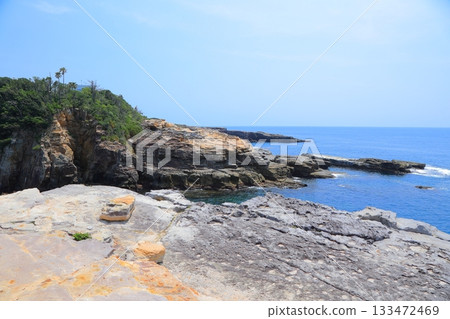 和歌山縣白濱町吉野熊野國立公園千疊敷 133472469