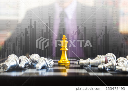 Stock market or forex trading graph and candlestick chart suitable for financial investment concept. Economy trends background for business idea and all art work design. Abstract finance background. 133472493