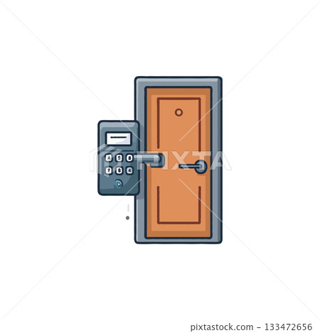 Secured entry point modern smart lock system providing innovative access control and advanced Secured entry point modern smart lock system providing innovative access control and advanced 133472656