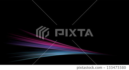 Abstract colorful high speed neon light on black background graphic illustration have blank space. Abstract colorful high speed neon light on black background graphic illustration have blank space. 133473380