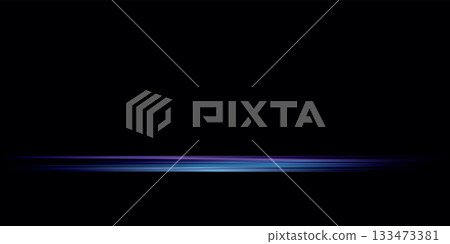 Straight streaks blue light effect high speed dynamic motion on black background graphic illustration have blank space. Straight streaks blue light effect high speed dynamic motion on black background graphic illustration have blank space. 133473381