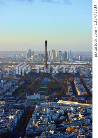 Autumn leaves and the Eiffel Tower Autumn leaves and the Eiffel Tower 133473534