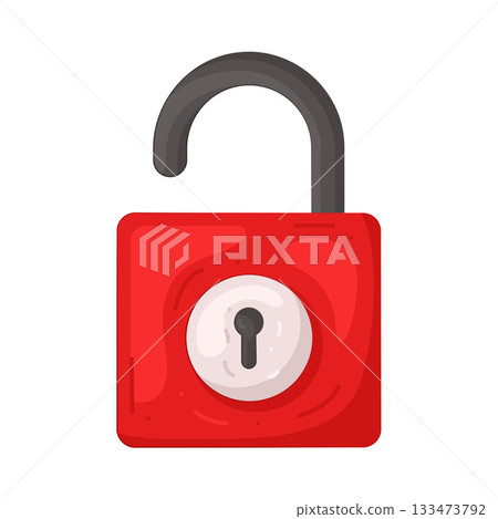 Illustration of unlock Illustration of unlock 133473792