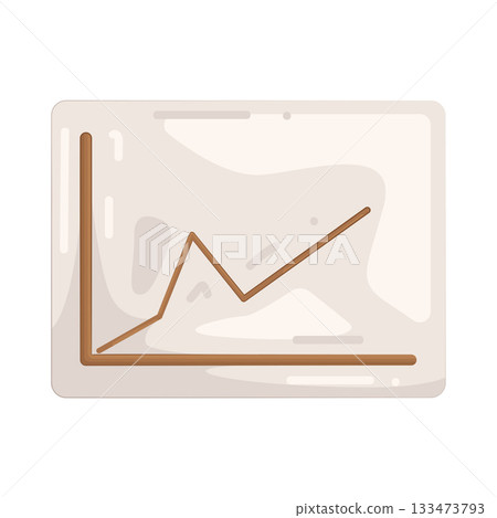 Illustration of line graph Illustration of line graph 133473793