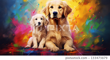 portrait of a dog 133473879