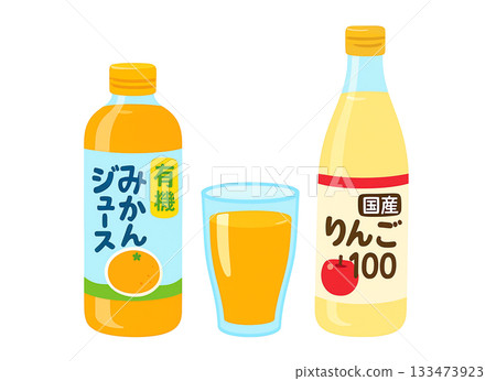 國產蘋果汁和有機柑橘汁 133473923