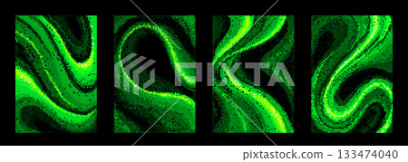 Abstract green bitmap wave pattern Abstract green bitmap wave pattern 133474040