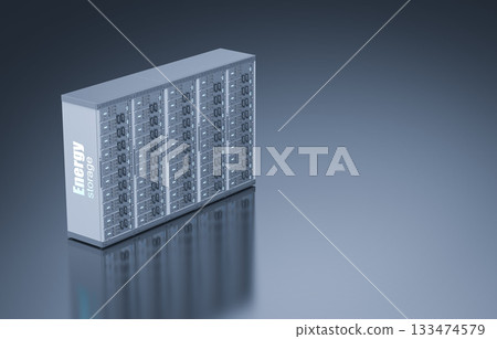 White energy storage system with battery container units inside 133474579