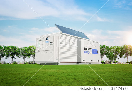 Energy storage system or battery container unit with solar panels Energy storage system or battery container unit with solar panels 133474584