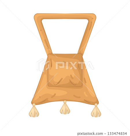 Illustration of pilgrim bag 133474834