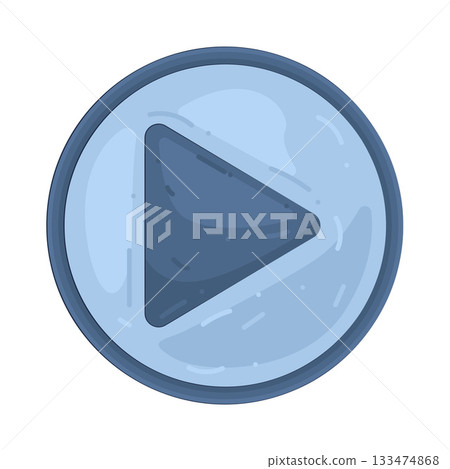 Illustration of play button Illustration of play button 133474868