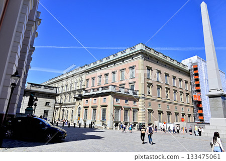 Stockholm Royal Palace and Obelisk 133475061