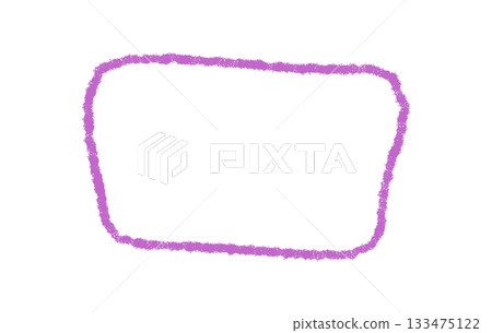 Organic wavy crayon quote frame and border in hand drawn sketch style. Soft contour creates rectangle background for text or quotation box. Creative format adds playful detail to modern art Organic wavy crayon quote frame and border in hand drawn sketch style. Soft contour creates rectangle background for text or quotation box. Creative format adds playful detail to modern art 133475122