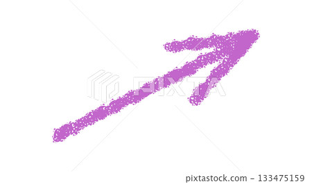 Hand drawn purple swirl chalk arrow icon. Pointer symbol with scribble element and up movement, chalk style. Artistic arrow in handdrawn look, ideal for modern design or decor. Hand drawn purple swirl chalk arrow icon. Pointer symbol with scribble element and up movement, chalk style. Artistic arrow in handdrawn look, ideal for modern design or decor. 133475159