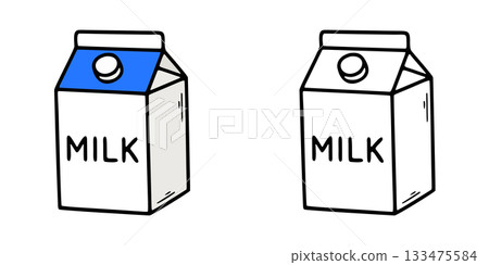 Simple milk icon illustration 133475584