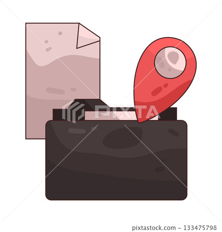 illustration of folder hack 133475798