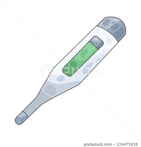 illustration of digital thermometer 133475838