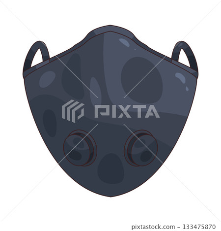 illustration of Breathing Mask 133475870