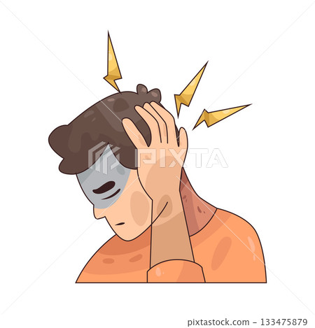 illustration of Headache illustration of Headache 133475879
