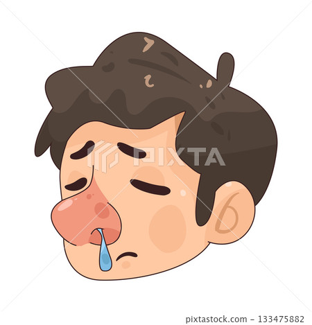 illustration of Runny Nose illustration of Runny Nose 133475882