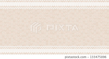 Abstract beige wool knitted texture with white stripes seamless pattern background Abstract beige wool knitted texture with white stripes seamless pattern background 133475896