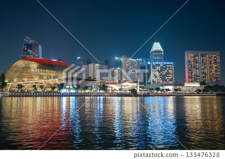 新加坡濱海灣及夜景 133476328