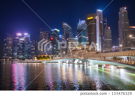 新加坡濱海灣及夜景 133476329