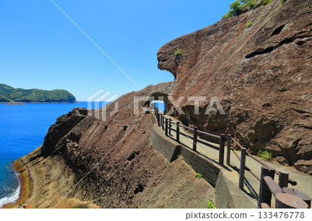 [Mie Prefecture] Onigajo Castle on a clear day 133476778