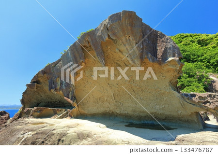 [Mie Prefecture] Senjojiki at Onigajo Castle on a clear day 133476787
