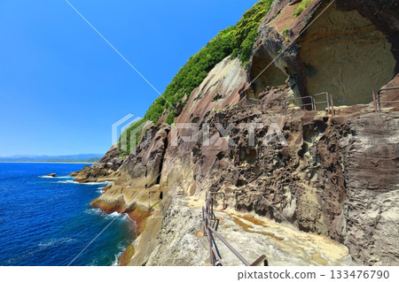 [三重縣]晴朗的日子鬼城後面的木戶 133476790