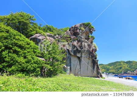 [Mie Prefecture] Shishiiwa Rock (Shishiwa) on a clear day 133476800