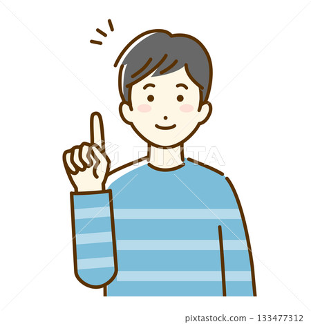 圖解:一位身著休閒服的男士正在解釋 圖解:一位身著休閒服的男士正在解釋 133477312