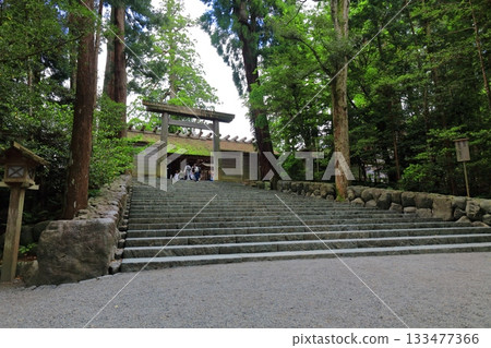 [三重縣] 晴天的伊勢神宮高體神社（南門）本宮 133477366