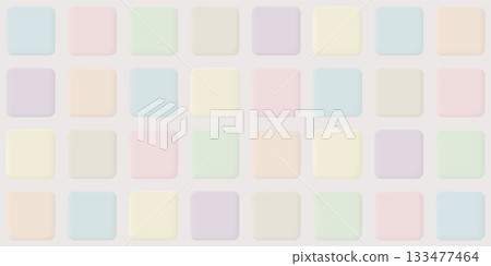 3D pastel rounded square button seamless pattern background graphic illustration. 3D pastel rounded square button seamless pattern background graphic illustration. 133477464