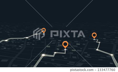 City map featuring directional signs, an intended goal point. Abstract plan highlights POI. GPS navigation to pins. Vector illustration City map featuring directional signs, an intended goal point. Abstract plan highlights POI. GPS navigation to pins. Vector illustration 133477760