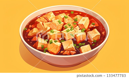 Mapo tofu illustration material 133477783