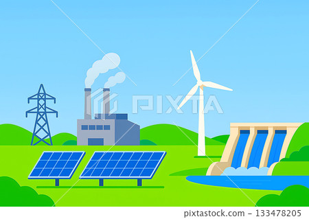 Electricity and power generation image Electricity and power generation image 133478205