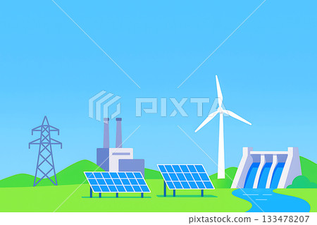 電力和發電圖片 133478207