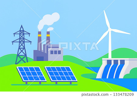 電力和發電圖片 電力和發電圖片 133478209
