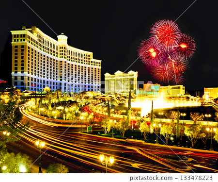 拉斯維加斯迷人的夜景 133478223