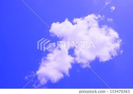 Blue sky with clouds (wallpaper material) 133478363