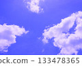 Blue sky with clouds (wallpaper material) 133478365