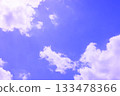 Blue sky with clouds (wallpaper material) 133478366