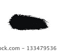 Bold Black Brush Stroke Abstract Art Texture for Modern Design and Creative Backgrounds.. 133479536