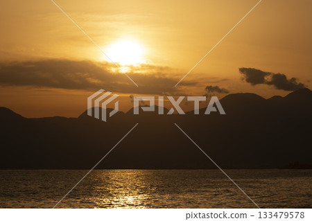Oiso at dusk, Terugasaki Coast, Oiso, Kanagawa Prefecture Oiso at dusk, Terugasaki Coast, Oiso, Kanagawa Prefecture 133479578