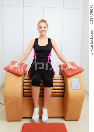 Woman getting rid cellulite on buttocks 133479972