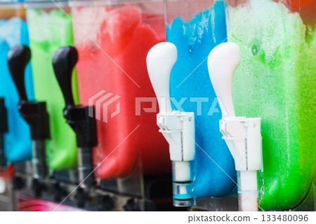 Close up of slushy machine Close up of slushy machine 133480096