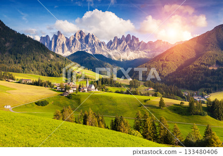 unusual mountain landscape unusual mountain landscape 133480406