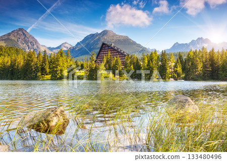 lake in the mountains lake in the mountains 133480496